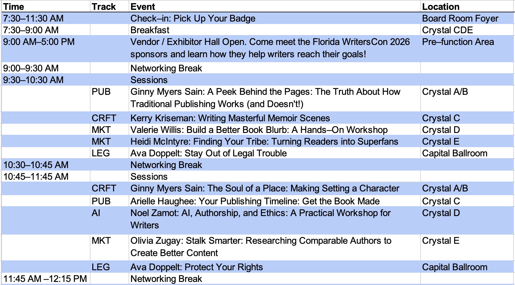 saturday morning schedule